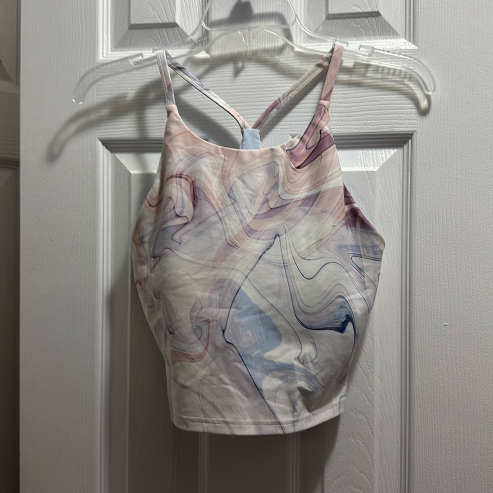 Marble Tye Dye Old Navy workout top size Medium